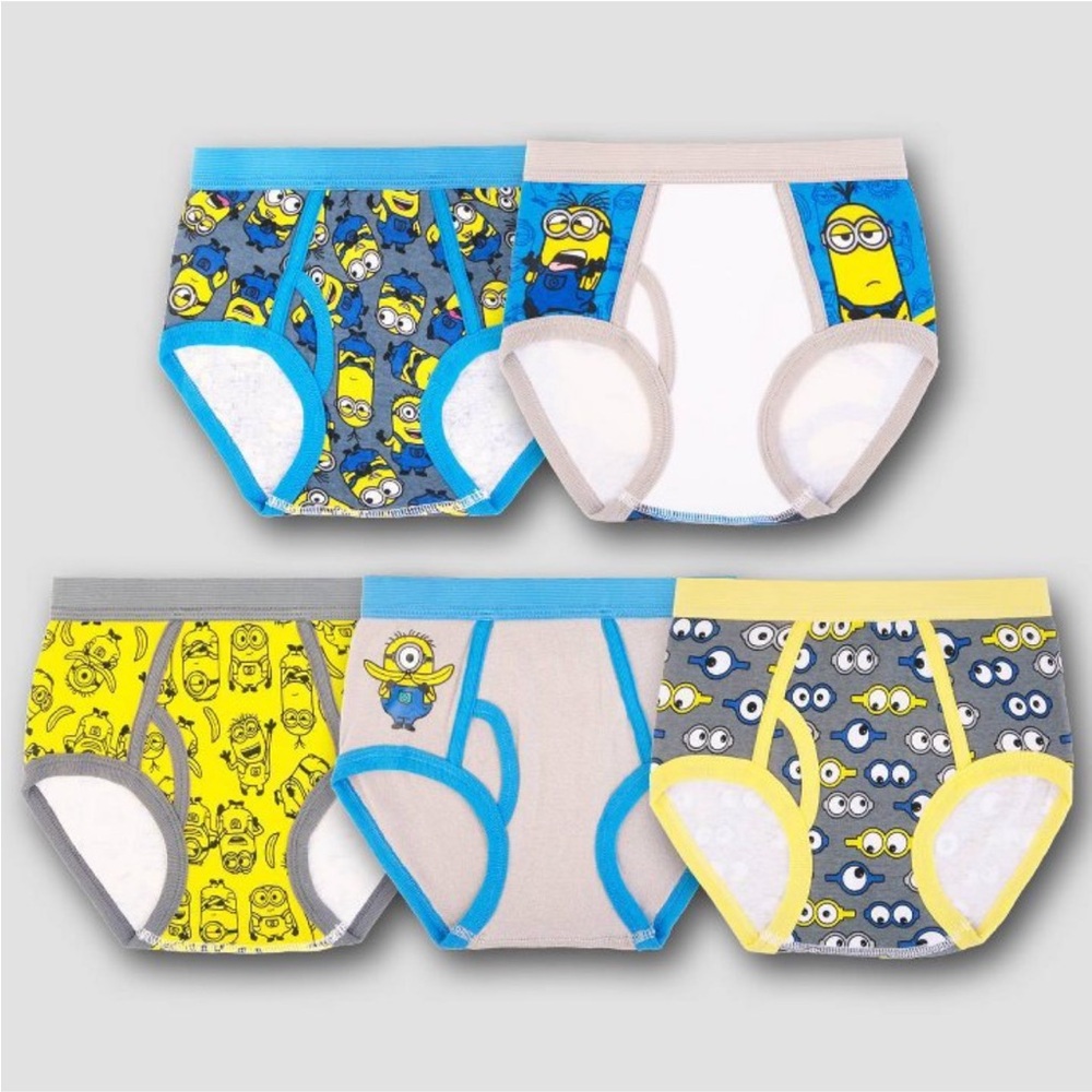 Despicable Me Boys’ Minions 5 Pack Briefs Underwear - 4
